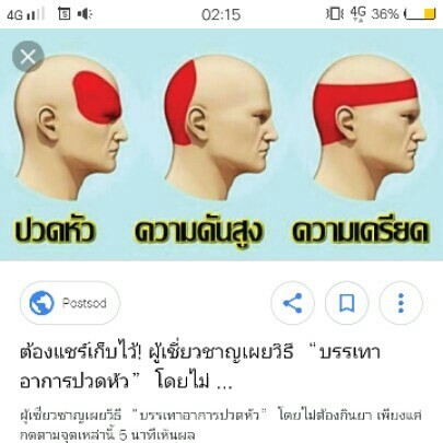 ปวดหัวด้านหลัง