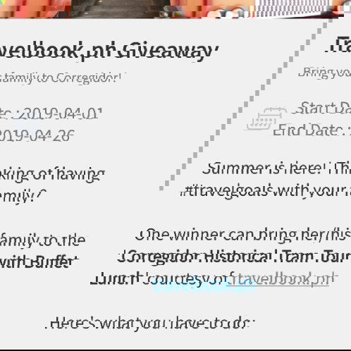 Trip to Corregidor contest