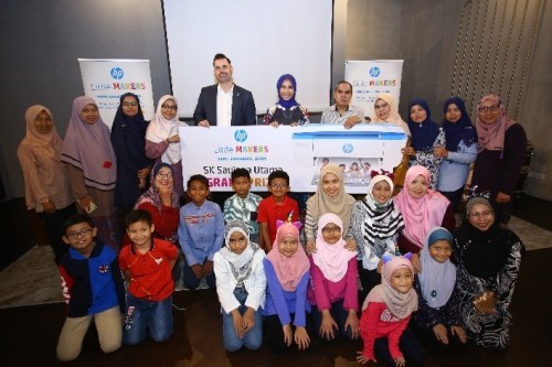 SK Saujana Utama Menang HP Little Makers Challenge, Dan Membawa Pulang RM 20,000 HP PC dan Printer!