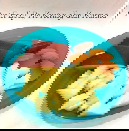 Resepi Epal, Pic Kering dan Kurma Untuk Bayi 6 Bulan