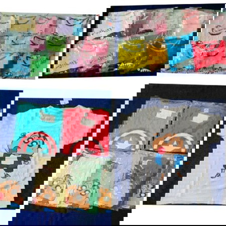 kaos anak import 100k dapat 4 pcs