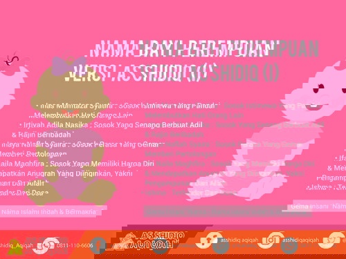 5 NAMA BAYI PEREMPUAN ISLAMI AWALAN I