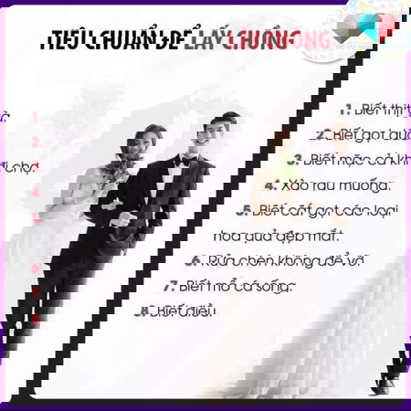 Tiêu chuẩn để lấy chồng