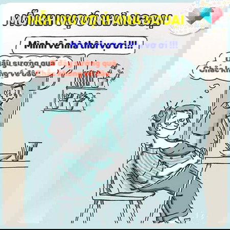 Mỗi khi vợ ở nhà ngoại...