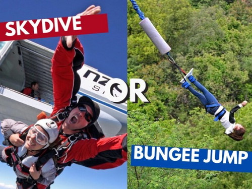 Skydive or Bungee Jump?