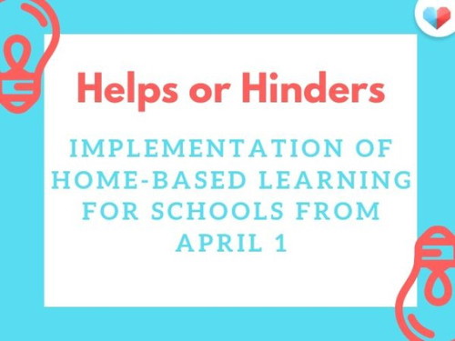 Implementation of home-based learning from April 1