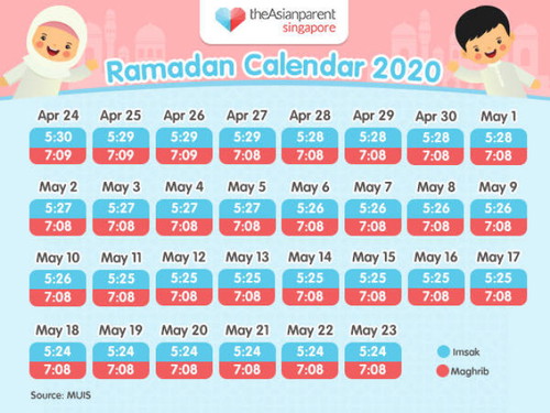 Ramadan Calendar 2020