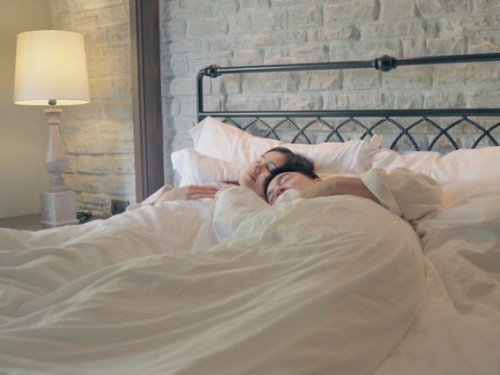 Who is the first to sleep every night, you or your husband?