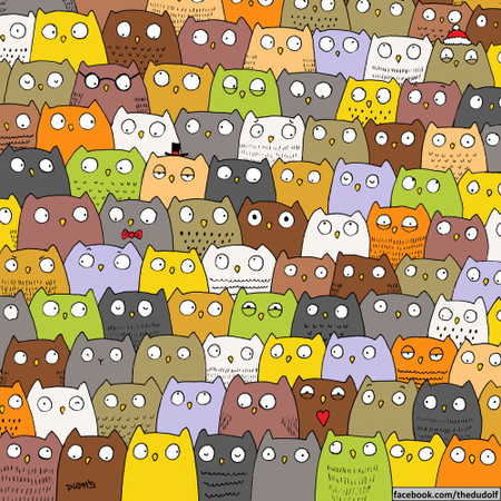 Kaya mo bang hanapin ang pusa sa illustration na ito?