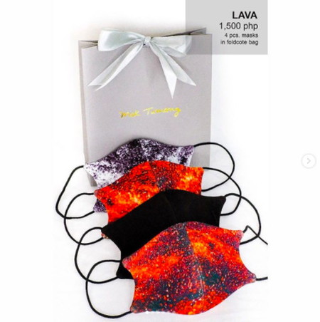 Bibili ka ba ng Mak Tumang designer face masks na inspired ng lava gown ni Miss Universe Catriona Gray?