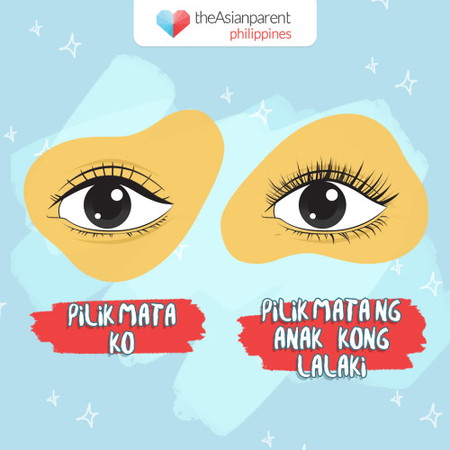 Mahaba ba ang pilik mata ni baby?