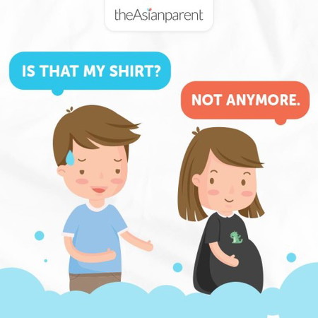 Sinuot mo ba ang mga t-shirt ng asawa mo noong/ngayong buntis ka?