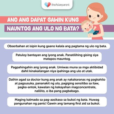 Ano ang ginagawa mo kapag nauuntog ang ulo ni baby?