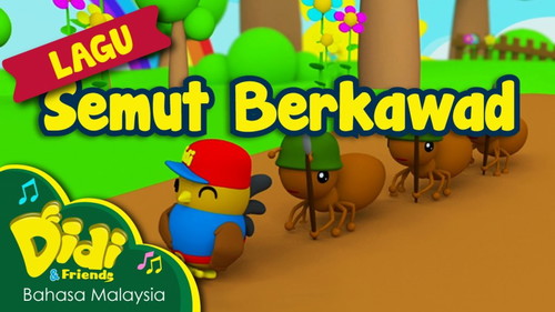 Cari sambungan lirik yang tepat.
Semut berkawad satu satu hoora hoore
Semut berkawad satu satu hoora hoore