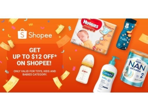 Get up to $12 off* on Shopee! 🤩