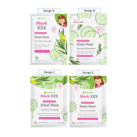 Dari desain sheet mask berikut, manakah desain yang paling Bunda suka?