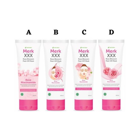 Dari keempat desain peel-off mask ini, desain manakah yang Bunda paling suka?
