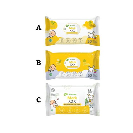 Desain manakah yang Bunda paling suka untuk baby wipes atau tisu basah?