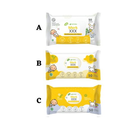 Tisu basah adalah salah satu produk yang penting untuk si kecil. Dari keempat desain tisu basah ini, manakah yang Bunda suka?