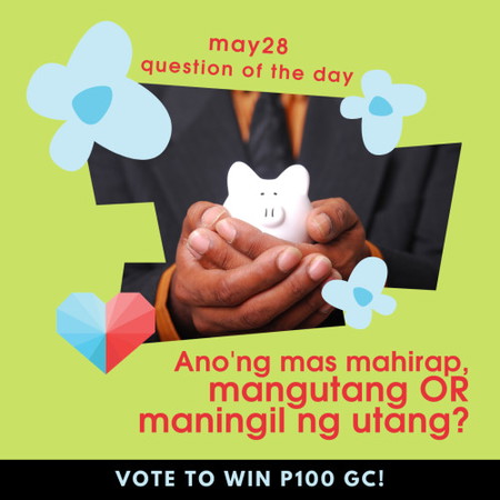 Read more here: <a href='https://community.theasianparent.com/q/anong-mas-mahirap-mangutang-o-maningil-ng-utanganswer-qotd-get-chance/3339583' target='_blank' >https://community.theasianparent.com/q/anong-mas-mahirap-mangutang-o-maningil-ng-utanganswer-qotd-get-chance/3339583</a>