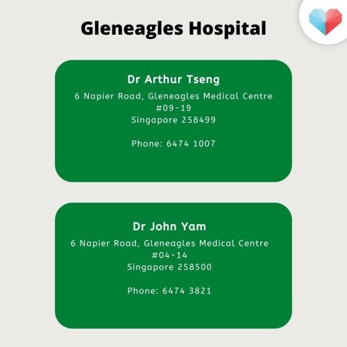 Gynaecologist recommendations for Gleneagles Hospital 🏥