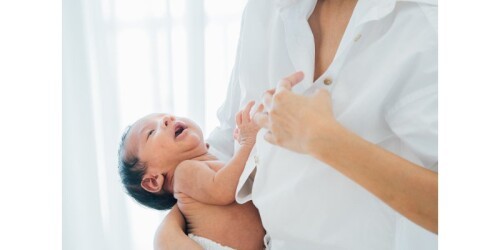 Baby Refusing Mum's Breast