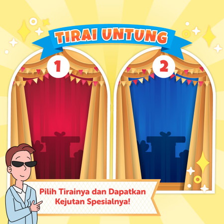 Terdapat masing-masing 1 pemenang beruntung untuk Tirai 1 dan 2. Hanya (15 - 17 April)
