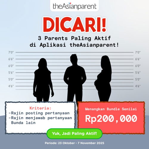 🗓️ Periode: 23 Oktober - 7 November 2025
<a href='https://community.theasianparent.com/q/dicari_3_parents_paling_aktif_di_aplikasi_theasianparent_untuk_jadi_pemenang_par/5769505' target='_blank' >https://community.theasianparent.com/q/dicari_3_parents_paling_aktif_di_aplikasi_theasianparent_untuk_jadi_pemenang_par/5769505</a> 