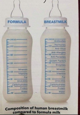 breastmilk vs formula