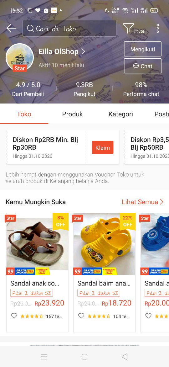 Sepatu/Sandal Anak