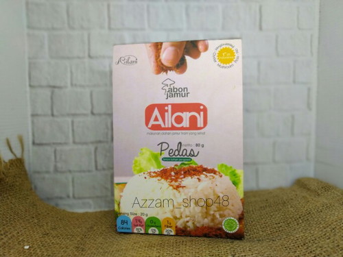 abon jamur rasa pedas 25rb