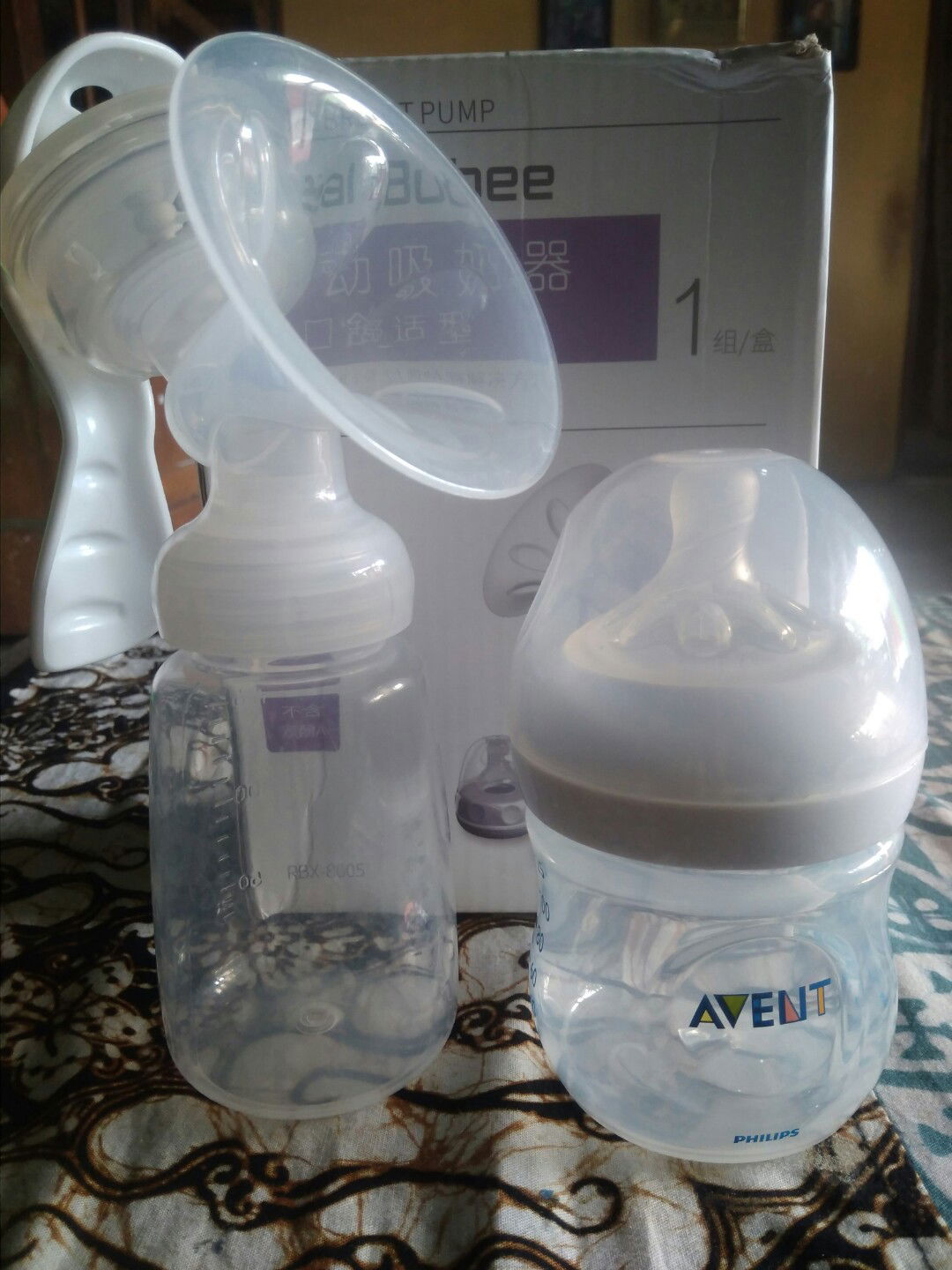 pompa asi dan botol avent