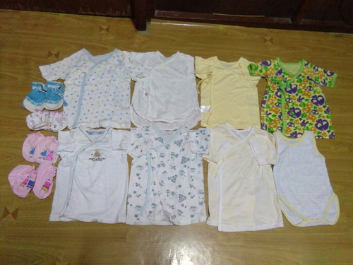 เสื้อผูกหน้าผ้านิ่ม0-3เดือน 100บ.รส.