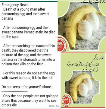 Saging at Itlog Bawal po ba talaga pagsabayin na kainin ang