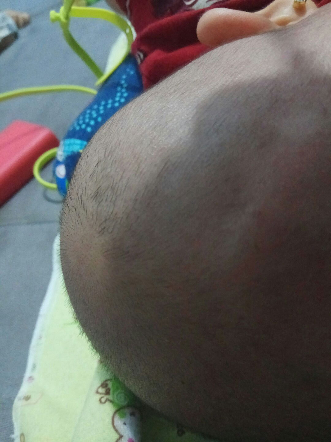pertumbuhan rambut bayi habis dicukur