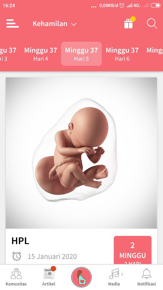 bukaan 1 tapi belum nambah