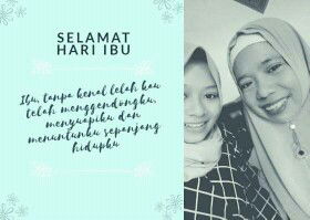 Momen manis bersama ibunda