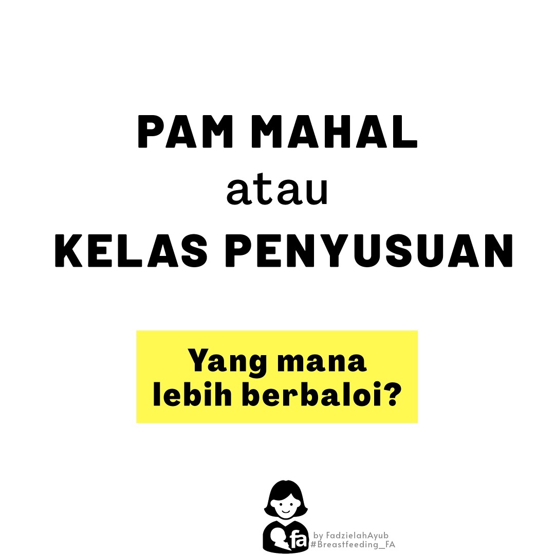 Nak beli pam atau pergi kelas penysuan?