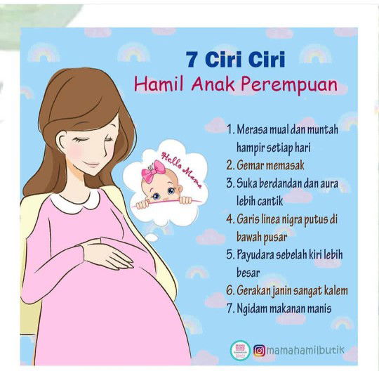 Ciri-ciri hamil anak perempuan