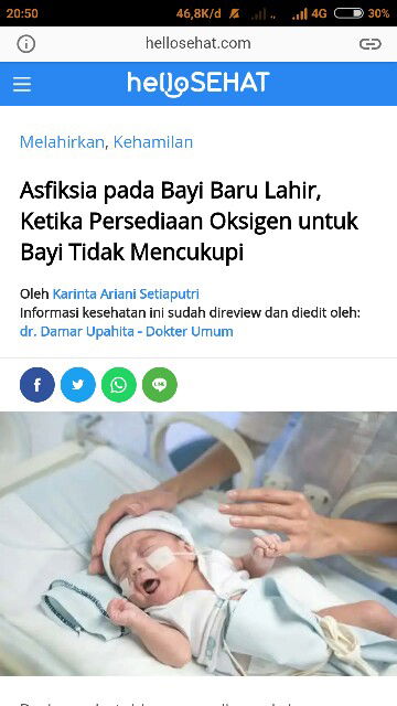 Lahir Mengalami Asfiksia Neonatorum