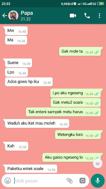 chat ga penting?