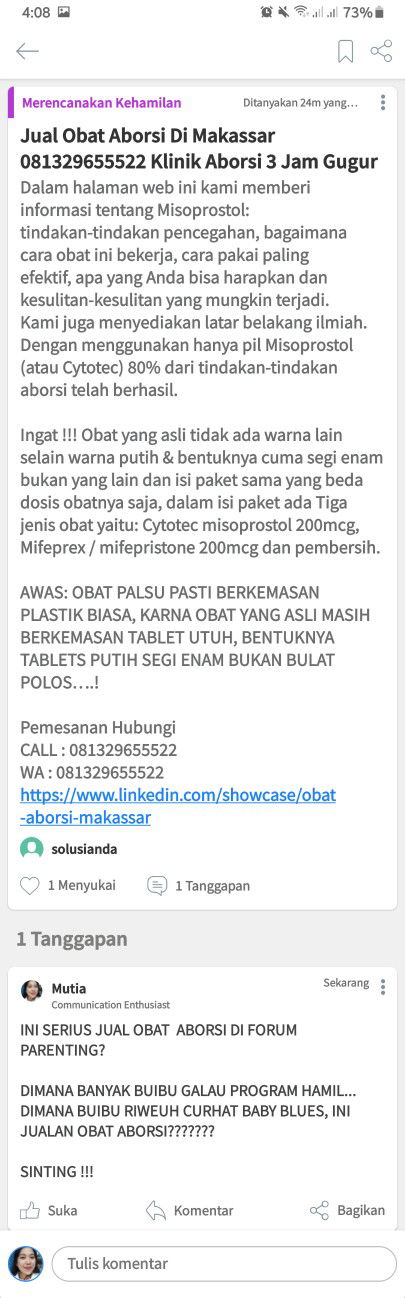 SIAPA PUN YANG POSTING IKLAN INI, SINTING!
