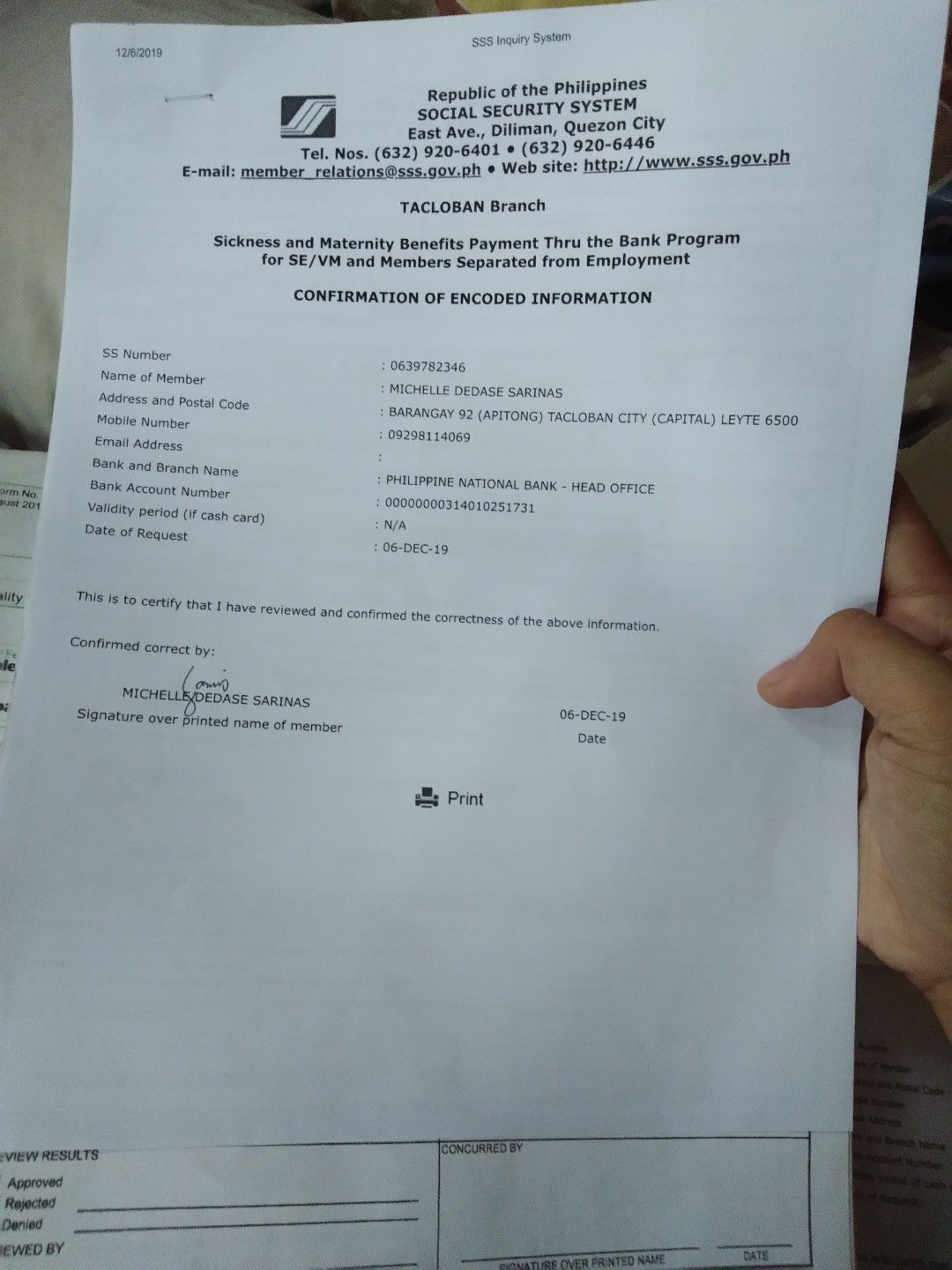 sss maternity benifits