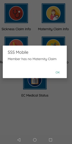 SSS maternity Claim