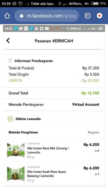 Promo lemonilo diskon 30 k