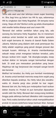 CREAMCREAM MUKA BERBAHAYA