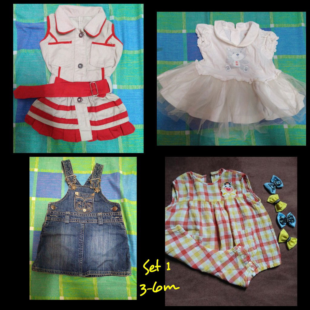 OPEN BARTER~ Preloved Clothes for 3-6months baby girl 💛