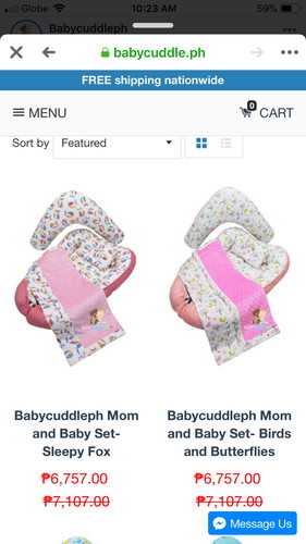 Baby cuddle bed
