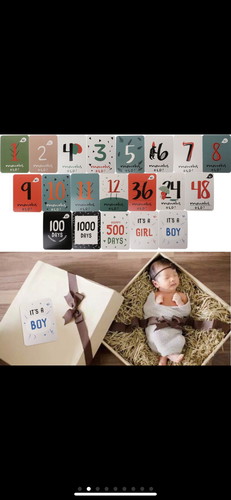 Baby milestone cards