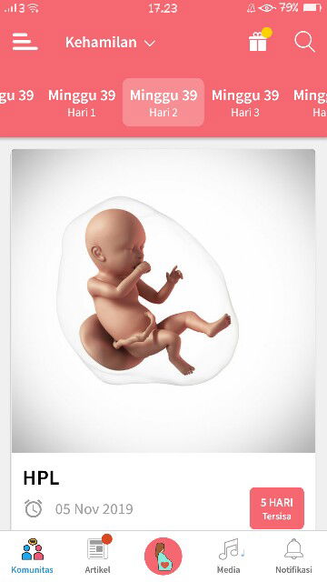 Belum mengalami kontraksi